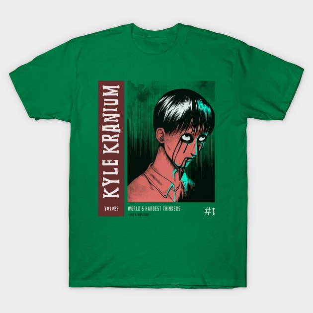 Scary Vintage Japanese Horror Anime "Kyle Kranium" T-Shirt by TOXiK TWINS